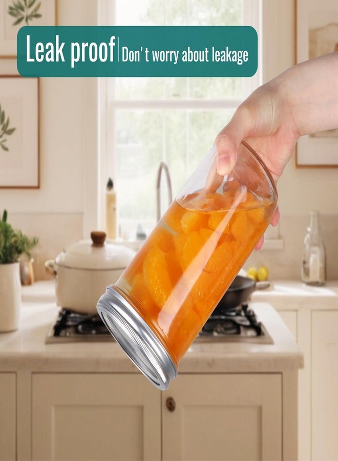 STARSIDE 24oz Wide Mouth Mason Jars with Airtight Lids and Bands, 6-Pack - Image 3