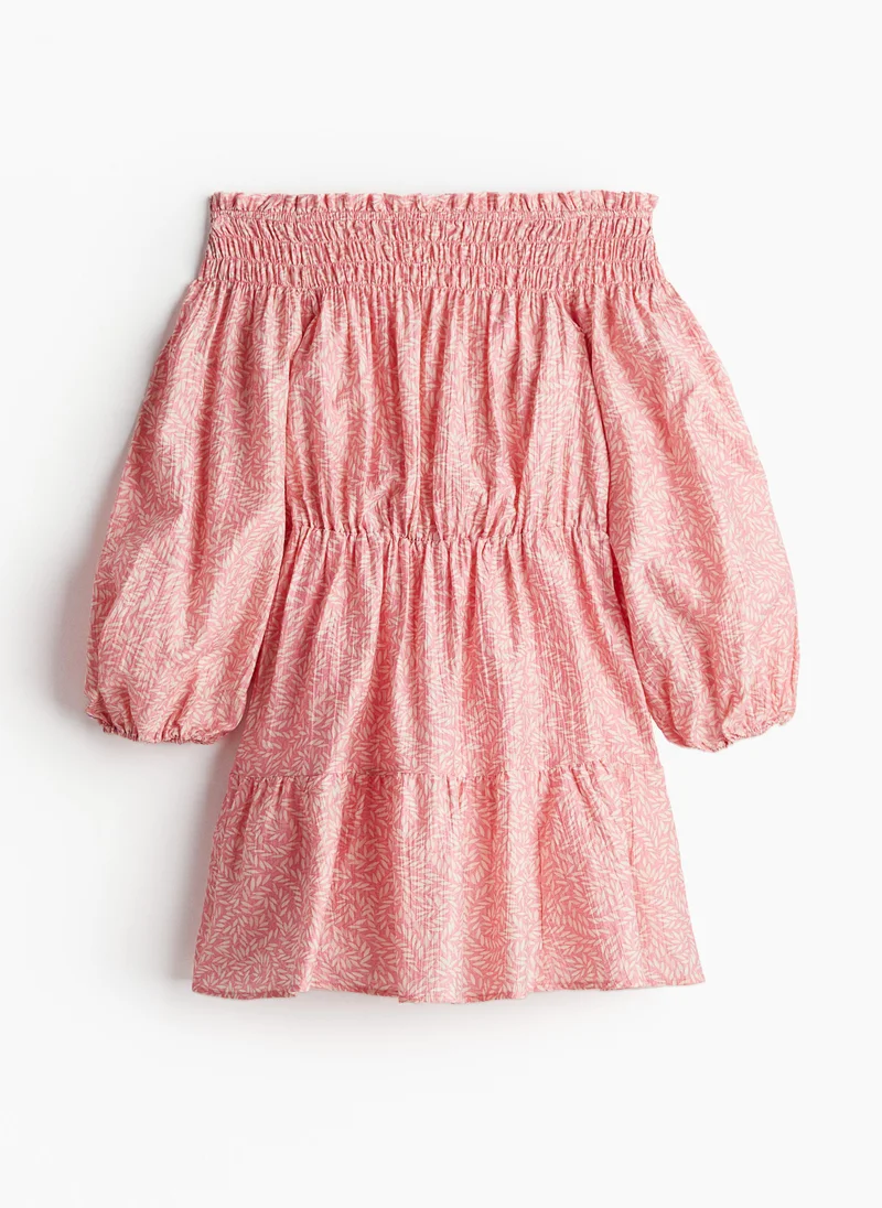 H&M Floral Off-Shoulder Dress
