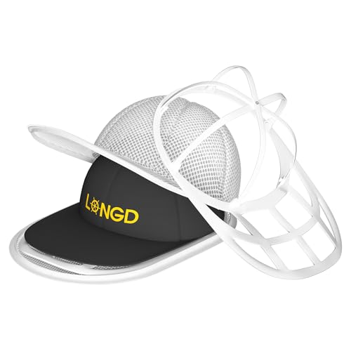 LONGD Baseball Cap Washer Cage - Sturdy Frame Laundry Protector for Adult/Kids Hats, Machine Safe Cleaner (1-Pack) - Image 2