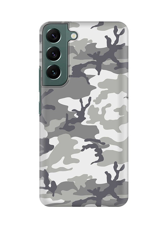Stylizedd Case for Samsung Galaxy S22 5G Slim Snap Classic Series Shield Matte Finish Print - Artic Camo - Image 1