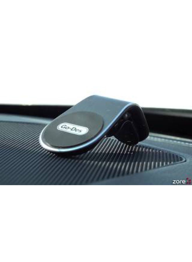 GO-DES GD-HD633 L-Shape Magnetic Car Phone Mount Holder Black - Image 3