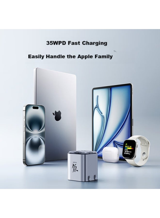 Nubia Red Devil Nubia Red Magic Gan 35w Type-c Charger For Apple 16 Pro Max, Samsung, Xiaomi, Huawei, Ipad, With Pd30w Cable Kit - Image 4