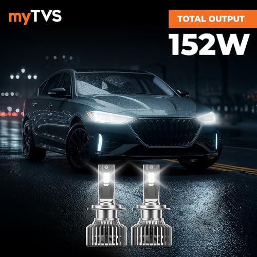 myTVS LED Car Headlight Bulbs |152W Super Bright 6000K Cool White LED Conversion Kit | High Power Waterproof Headlamps 15200 Lumens| Plug & Play, Long-Lasting, Universal Fit, 2-Year Warranty LED8-HB12 - Image 5