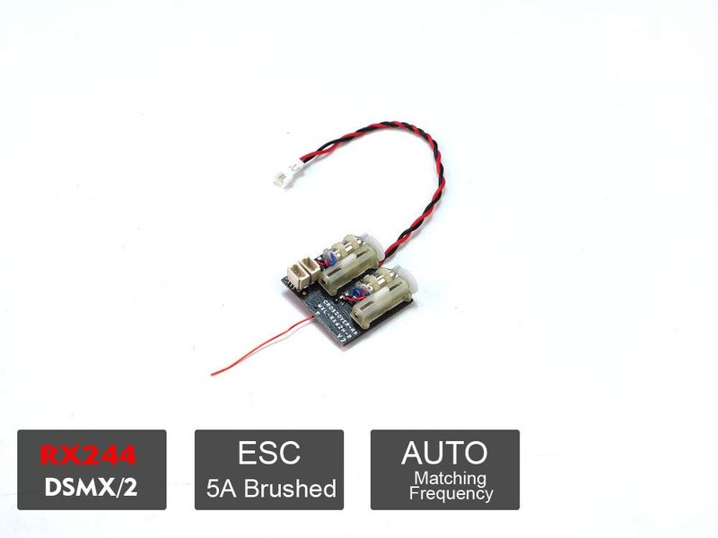 VilogaRC 2.4G 4CH/5CH/6CH/7CH Mini Receiver Support DSM2/ DSMX Protocol Built-in Brushed/Brushless ESC Regulator (RX244) - Image 2