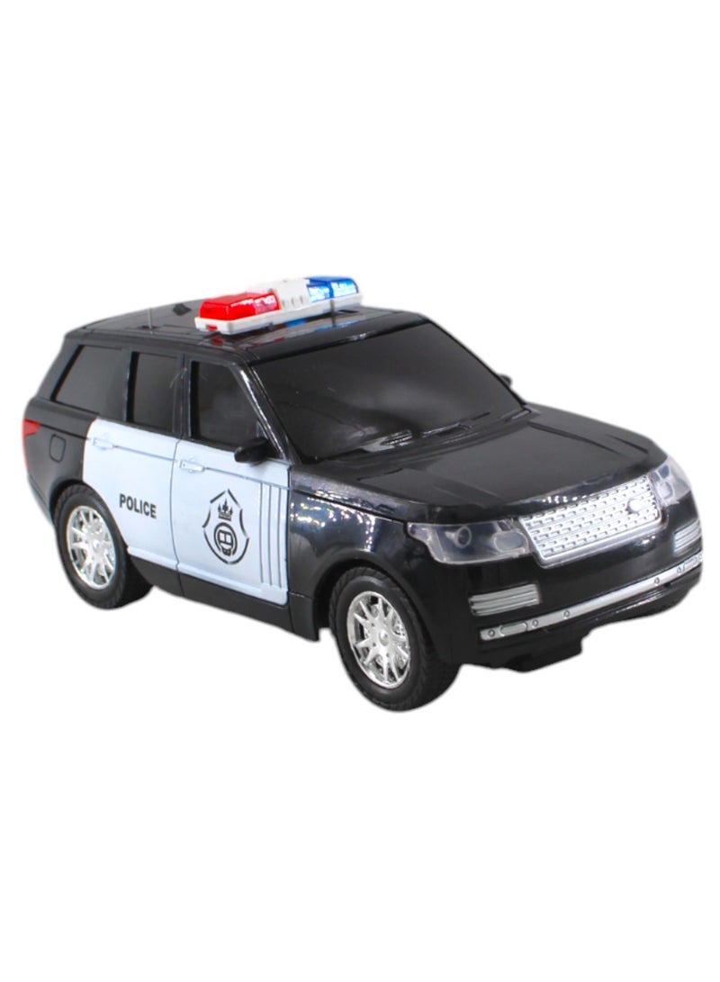 Toy Box Portable Lightweight Non-Toxic Rich Authentic Detailing RC Remote Control Police Model Car Toy  - Image 2