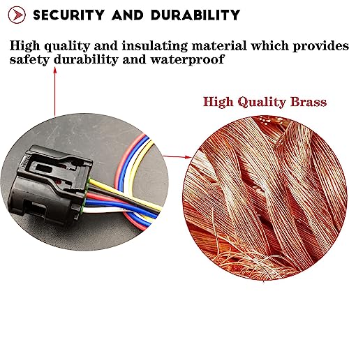 IBVIBV Mass Air Flow Sensor Meter MAF Harness Connector Plug 22204-31020 Compatible with Toyota Venza Highlander Matrix Avalon RAV4 Camry Corolla Sienna for Lexus F IS250 IS350 ES350 GS350 Scion - Image 2