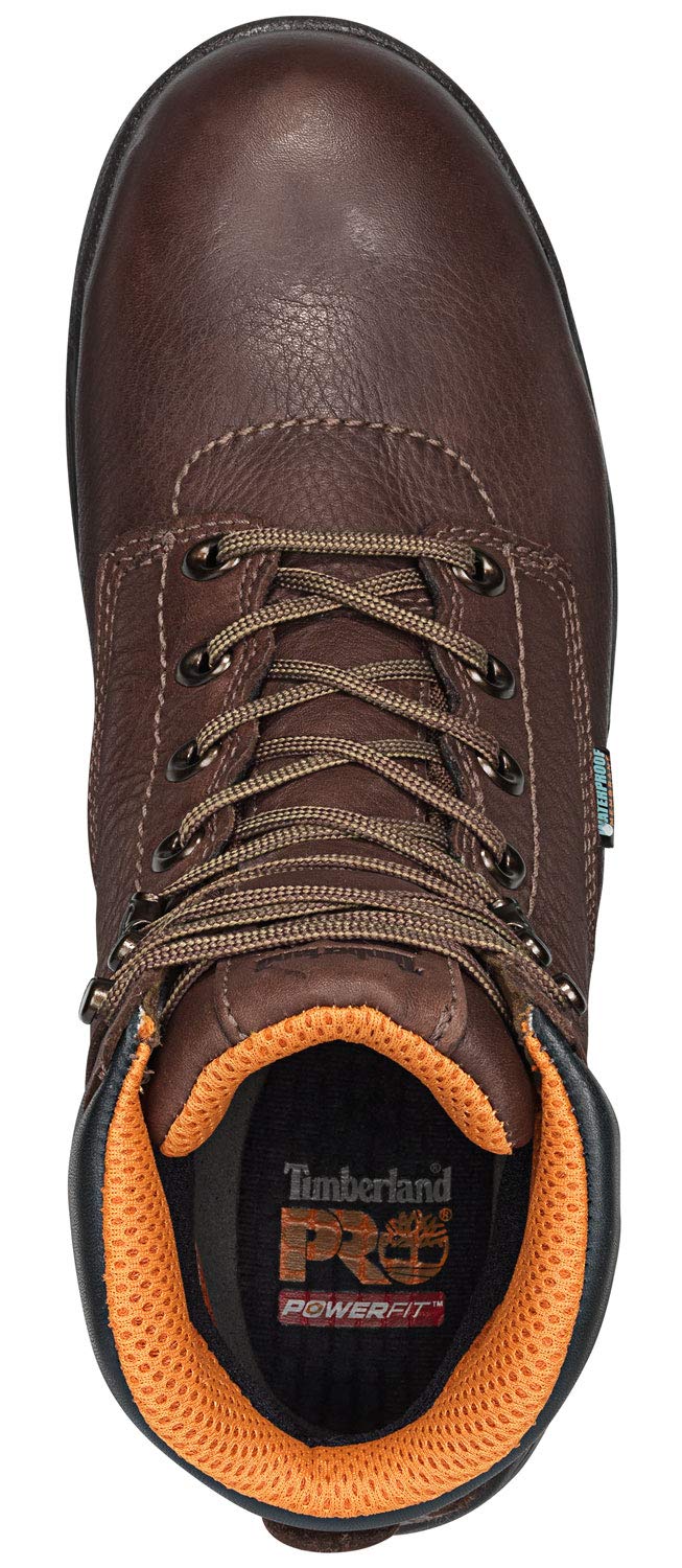 Timberland PRO Men's Titan 6 Inch Alloy Safety Toe Waterproof Work Boot, Dark Mocha, 10 M - Image 4
