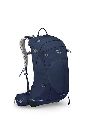 OSPREY حقيبة ظهر للمشي للرجال Osprey Stratos 24L، لون أزرق حوتي - Image 1