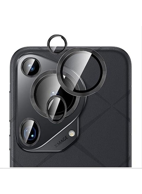 [Full Protection] Camera lens protector compatible with Huawei Pura 70 Ultra, [Double Protection] Metal + Tempered Glass, Camera Protector