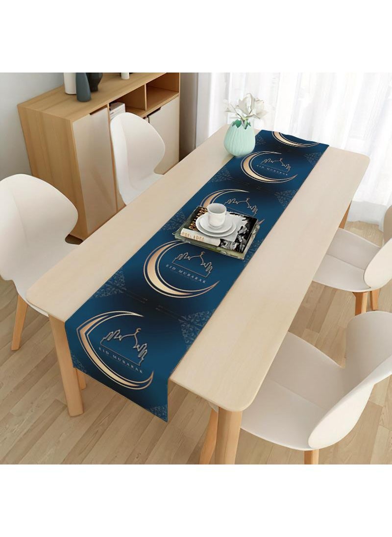 General Eid Mubarak Table Flag Table Runner Ramadan Kareem Table Decorations  Ramadan Decor Sets For Dining Supply  - Image 1