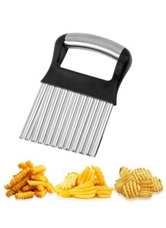 Oasisgalore Upgraded Large Crinkle Cutter, French Fry Slicer, Stainless Steel Vegetable Chopper  - Image 1