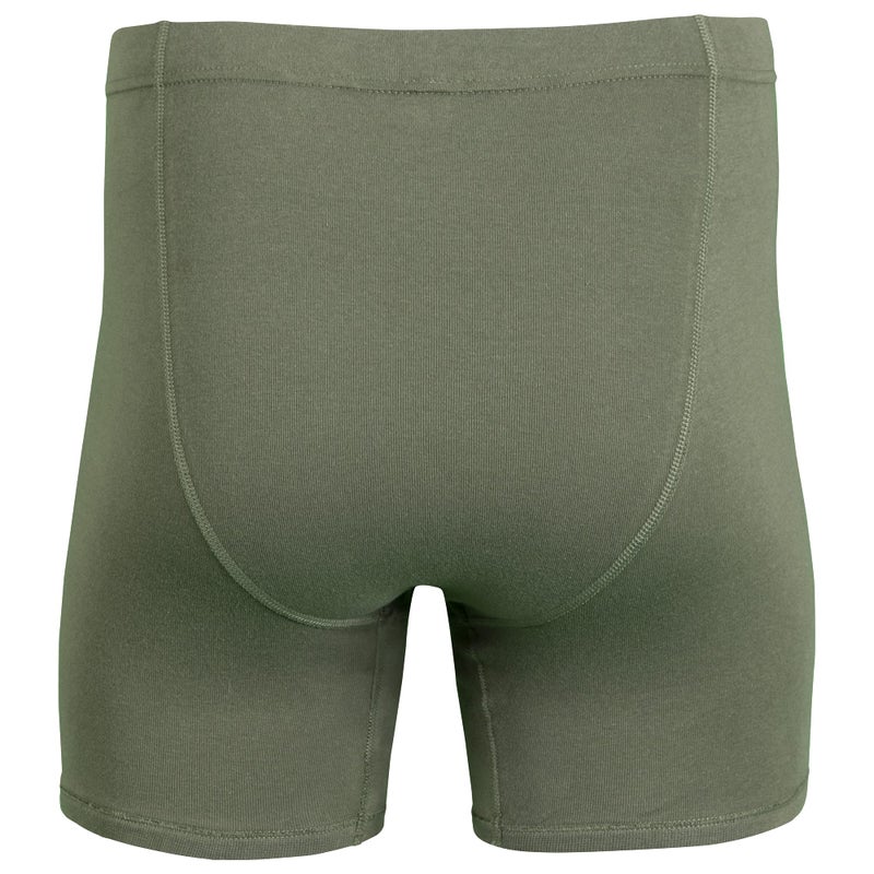 Gildan Men's Underwear Covered Waistband Boxer Briefs, Multipack, Black/Sport Grey Heather/Military Green (5-Pack), Large - Image 5