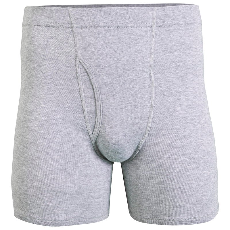 Gildan Men's Underwear Covered Waistband Boxer Briefs, Multipack, Black/Sport Grey Heather/Military Green (5-Pack), Large - Image 4