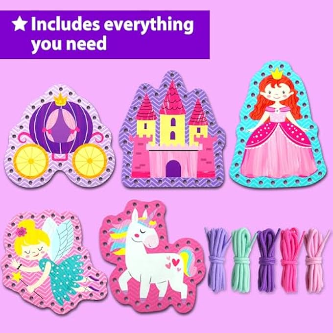 KRAFUN LACING CARDS KIT - PRINCESS - Image 3