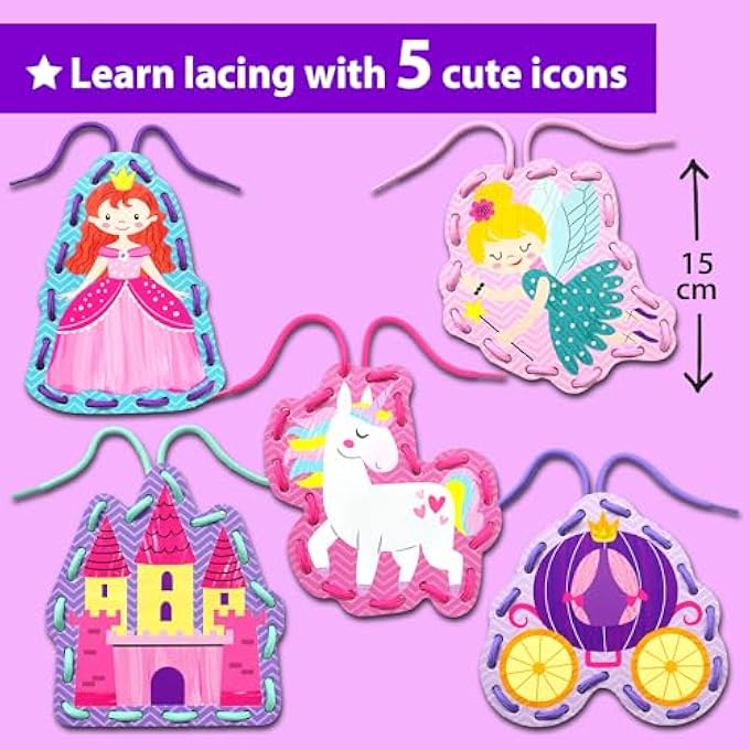 KRAFUN LACING CARDS KIT - PRINCESS - Image 4