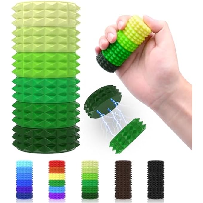 ASIOWELY Detachable Magnetic Little Ouchies Pain Fidget Toys,Spiky Pain Stim Fidget Sensory Toys for Adults Stress Relief,Valentines Day Gifts for Men Woman Quiet Fidgets Grippie Toy Office Workers - Image 1