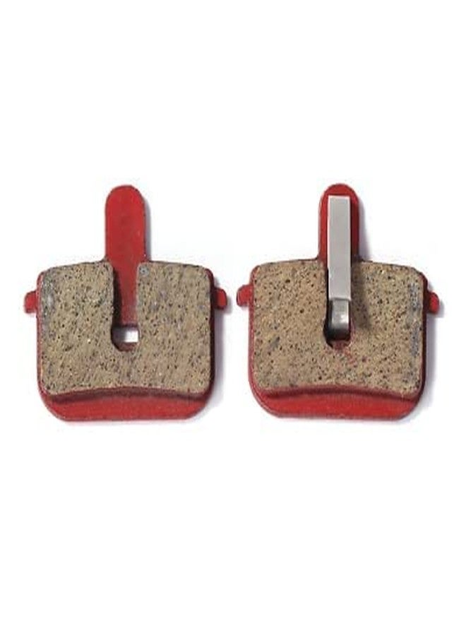 CYBIC Bicycle Disc Brake Pads, Semi-Metallic, Red - Image 1