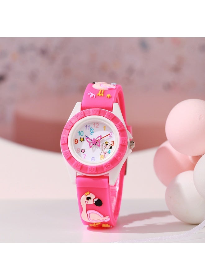 Mark Fairwhale New Silicone Flamingo Cartoon Quartz Watch 