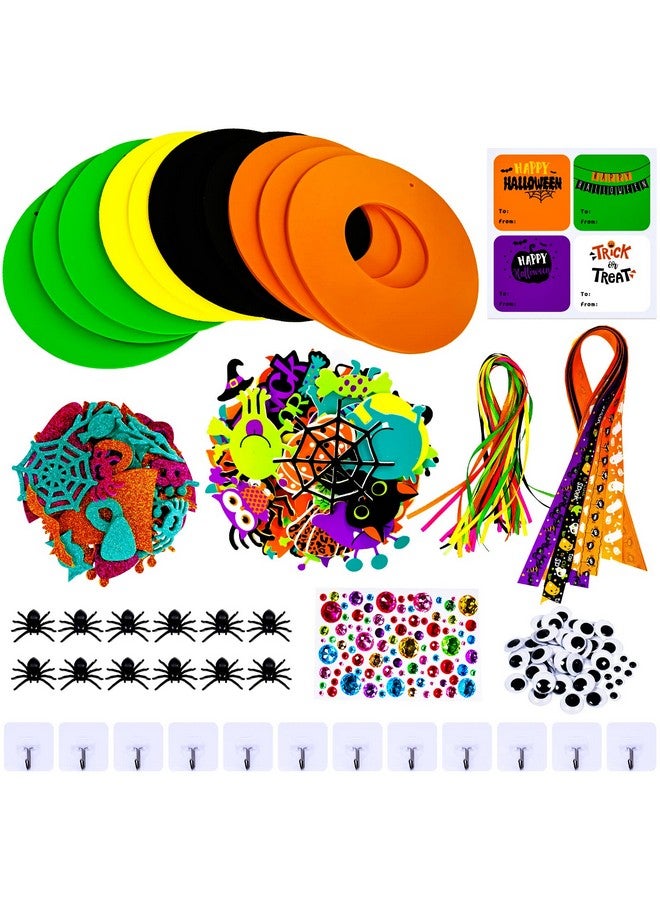 وينلين 12 مجموعة من أدوات الحرف اليدوية لعيد الهالوين، الحرف اليدوية الخريفية، زخارف أكاليل الزهور لعيد الهالوين، مجموعات فنية، وحش اليقطين، حلوى الذرة، العنكبوت، الخفاش، الفنون والحرف اليدوية، ملصقات رغوية لعيد الهالوين للأطفال، أنشطة الفصل الدراسي - Image 5