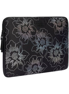 Kate Spade New York Puffer Universal Laptop Sleeve 13"/14" - Outer Slip Pocket for Small Accessory, Zipped Main Compartment, for M1/M2 Macbook Air/Pro & Similar size Laptops - Iridescent Black  - Image 1