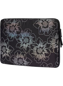 Kate Spade New York Puffer Universal Laptop Sleeve 13"/14" - Outer Slip Pocket for Small Accessory, Zipped Main Compartment, for M1/M2 Macbook Air/Pro & Similar size Laptops - Iridescent Black  - Image 4