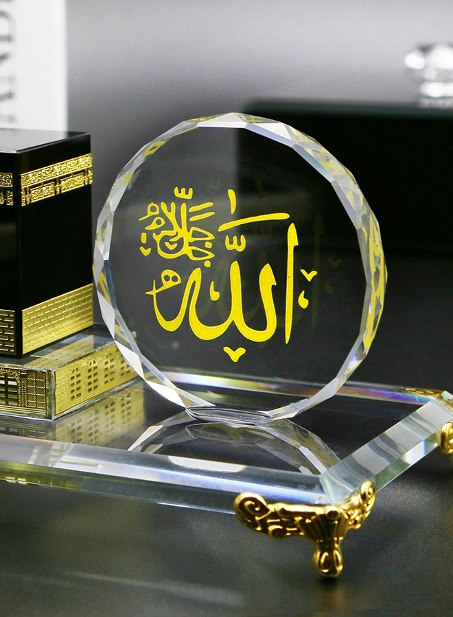 MHONGWEI "Kaaba Crystal 3D Sculpture - Islamic Sacred Architecture Desktop Ornament, Muslim Travel Souvenir, Holy Site Decorative Artifact for Office & Home Decor" - Image 5