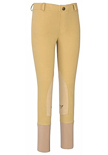TuffRider Girl's Starter Lowrise Pull-On Breech, Light Tan, 14 - Image 1
