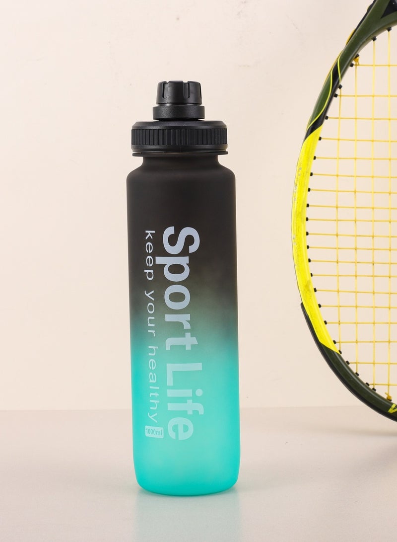 FFA SPORTS Fitness for All FFA SPORTS Sports Water Bottle, 800 ML with Time Marker | BPA Free | for Fitness Gym Outdoor Sports (Green & Black) - Image 3