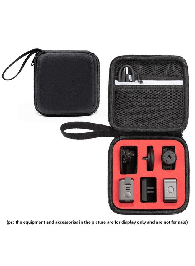 Generic Suitable For DJI Action 2 Storage Bag ACTION 2 Clutch Bag Portable Waterproof Protection Box-Color:Black Box With Red Gallbladder  - Image 1