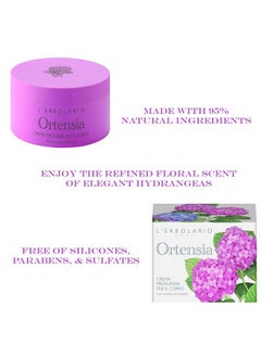 L'Erbolario L’Erbolario Hydrangea Perfumed Body Cream - Natural Moisturizer for Dry Skin - With Hydrangea Root and Vitamin E - Locks In Lasting Moisture - 6.7 oz  - Image 2
