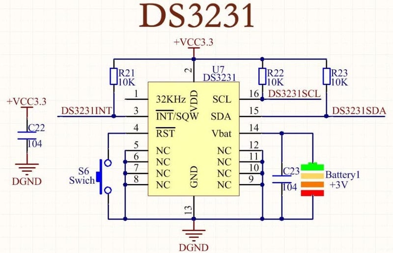 DORHEA DS3231 AT24C32 IIC RTC Module Clock Timer Memory Module Beats Replace DS1307 I2C RTC Board (Batteries not Included) + 20 PCS Male to Female Jumper Wire Cable - Image 4