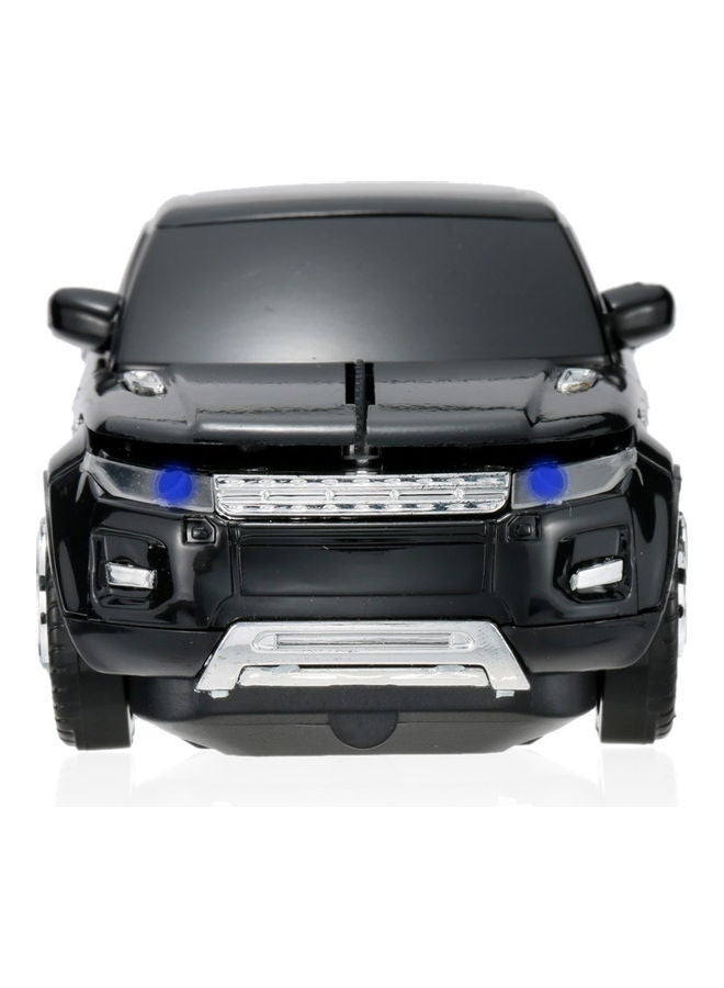 NIBEMINENT 2.4GHz Wireless Car Shaped Optical USB Mouse Black - Image 1