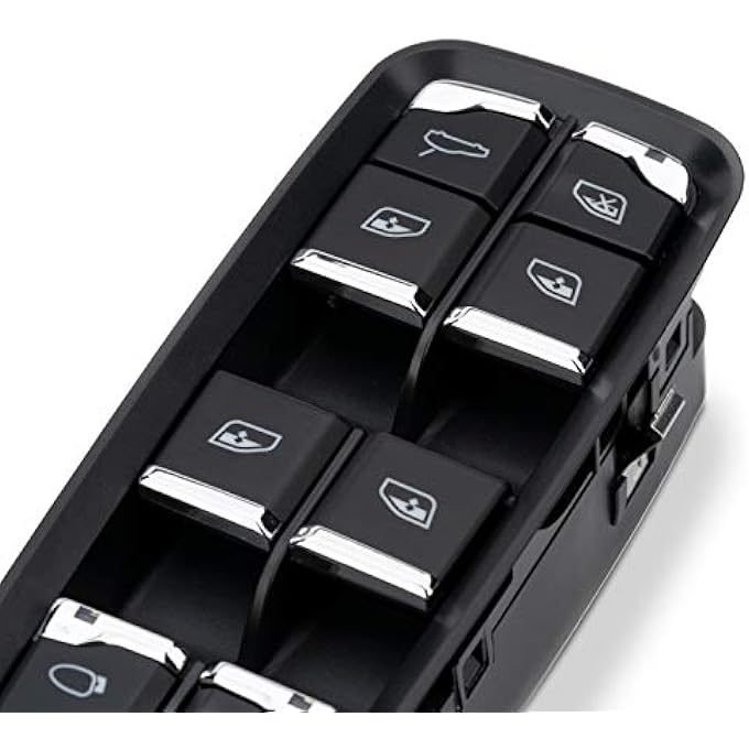 WEILEITE Front Driver Car Master Power Window Switch Panel Compatible With Porsche Cayenne 20112014 Porsche Panamera 20102015 Replaces 7Pp959858Rdml 7Pp959858Mdml - Image 3