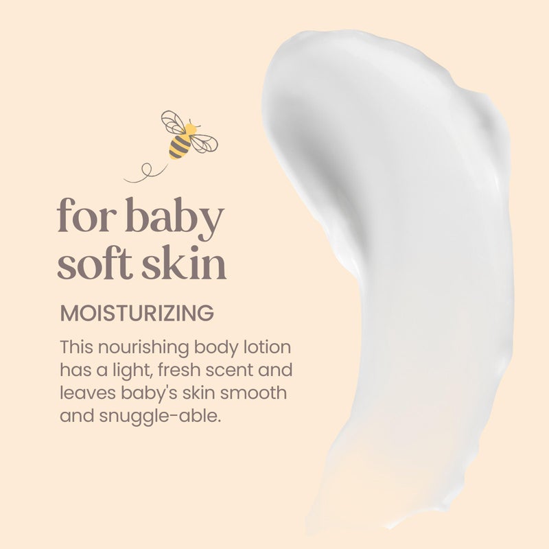 Burt's Bees Baby Nourishing Lotion, Original Scent Baby Lotion - 6 Ounce Tube - Pack of 3 - Image 3