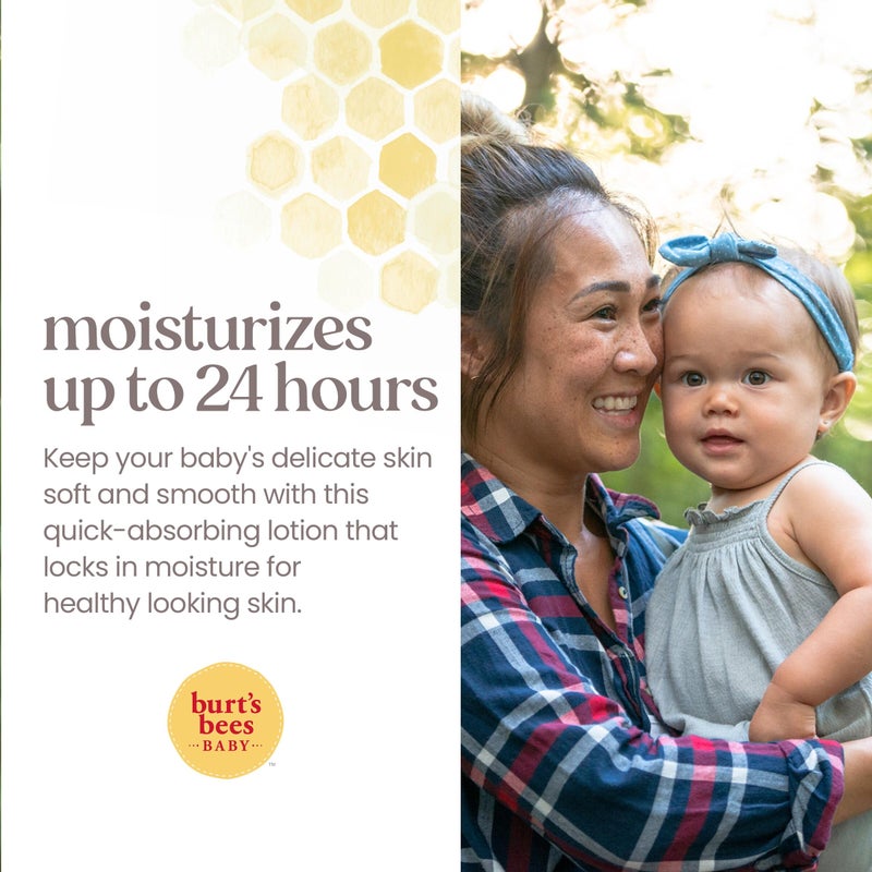 Burt's Bees Baby Nourishing Lotion, Original Scent Baby Lotion - 6 Ounce Tube - Pack of 3 - Image 5