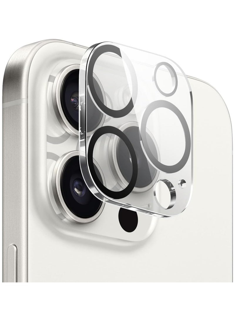ELTRAZONE Tempered Glass+ Camera Lens Protector Compatible with iPhone 15 Pro and iPhone 15 Pro Max - 9H Surface Hardness, Anti-Fingerprint, Shatter-Proof, Scratch Protection - Image 1
