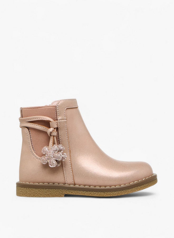 JUNIORS Solid Ankle Boots with Zip Closure - Image 1