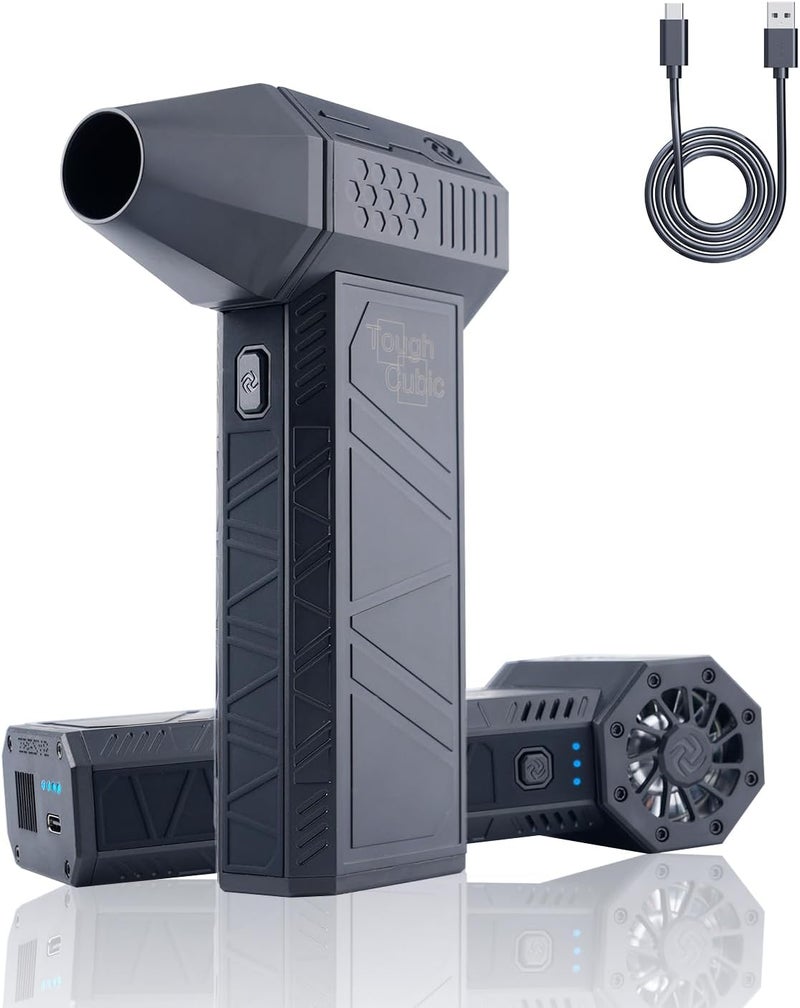 SENVIL Turbo Jet Blower – High-Speed Air Blower – 130000RPM Brushless Motor, 80MPH Wind Force, Compact Handheld Jet Fan, Strong Airflow for Cooling, Leaf Dust Cleaning in Garage or Workshop - Image 1