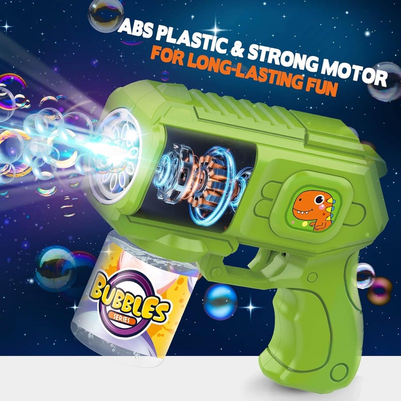 Beria 3-Pack Animal Soap Bubble Gun Toy for Children Electric Soap Bubble Machine Bubble Gun Birthday Gifts for 3-8 Year Old Children Wedding Outdoor Soap Bubble Toy - Image 5