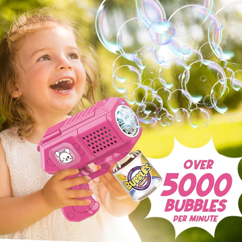 Beria 3-Pack Animal Soap Bubble Gun Toy for Children Electric Soap Bubble Machine Bubble Gun Birthday Gifts for 3-8 Year Old Children Wedding Outdoor Soap Bubble Toy - Image 2