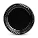 Munfix 200 Black Plastic Dessert Plates 6 Inch Disposable Bulk Pack Party Plates for BBQ Picnic Parties Travel and Events Microwavable Recyclable - Image 4