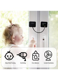 Generic Highly Secured Refrigerator Lock with Key – Mini Refrigerator Door Lock for Children and Adults – Multi Functional Lock for Securing Fridge, Drawers and Health Products (Black)  - Image 5