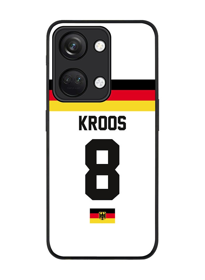 Stylizedd Rugged Black edge case for ONEPLUS NORD 3 5G / OnePlus Ace 2V, Slim fit Soft Case Flexible Rubber Edges Anti Drop TPU Gel Thin Cover -  Football Team - Germany, Player Name - Kroos - Image 1
