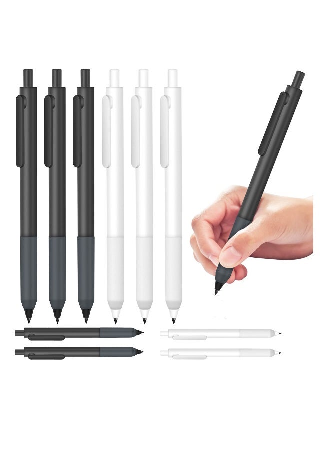 10 Pack Inkless Eternal Mechanical Pencils 05 Millimeter Tree Friendly Durable Everlasting Writing and Drawing Tools for Kids and Adults Black and White - Image 1