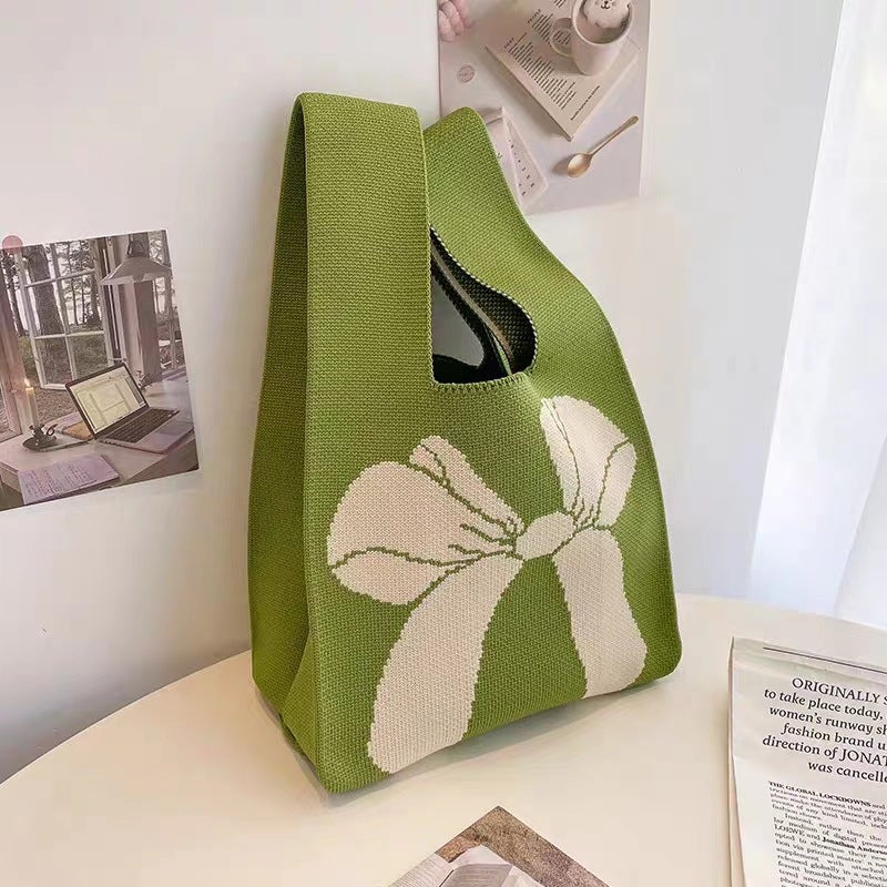 Ins Internet Celebrity New Year Knitted Bag Cute Animal Style Vest Bag Women'S Bag Japanese And Korean Style All-Match Outdoor Knitted Bag - Image 5