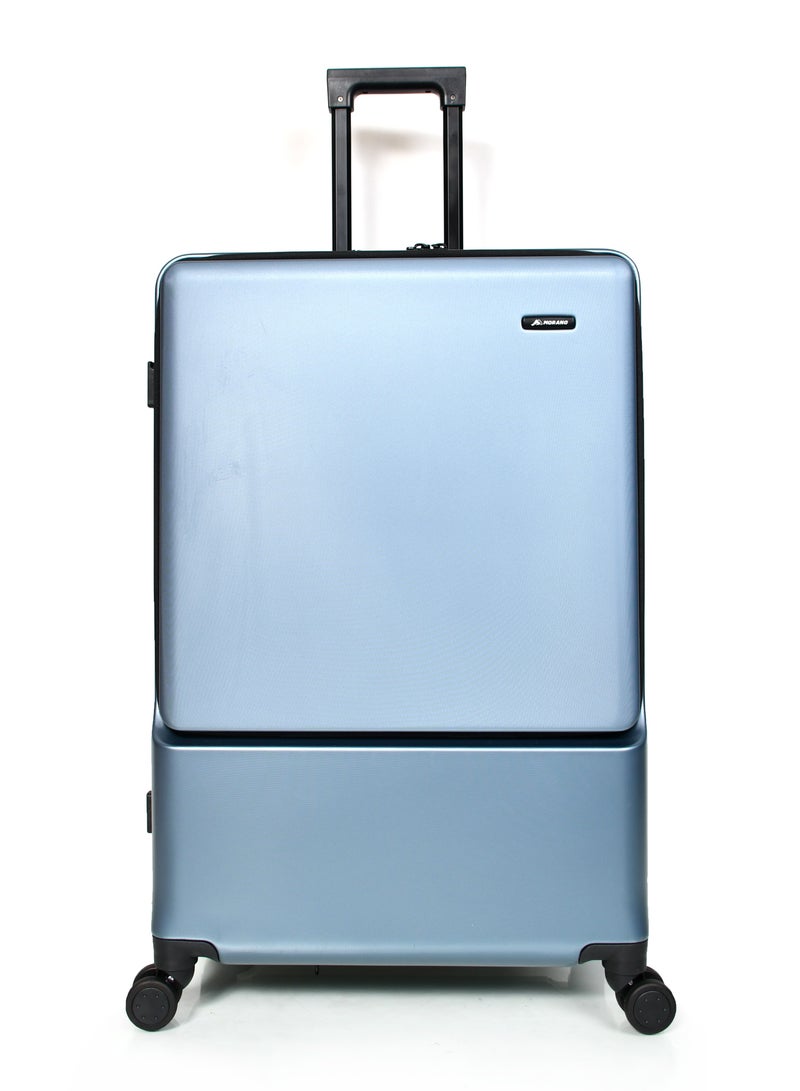 مورانو طقم شنط سفر مورانو العصري بجيب أمامي مقاسات 28''-24''-20'' إنش تصميم ذكي بمساحات تخزين قابلة للتوسعة لون (سكاي بلو) - Image 5