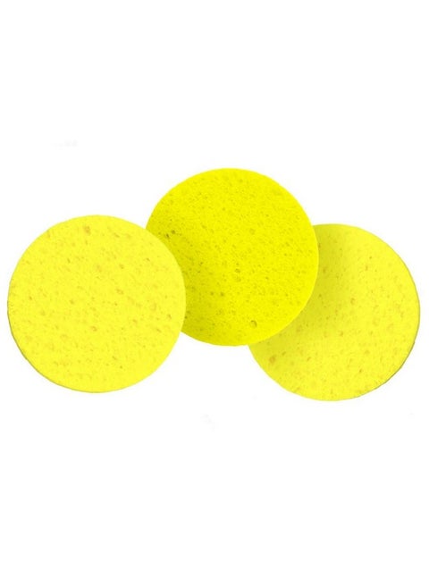 Hermit Crab Sponges for Water, 3 Pack Unbleached Hermit Crab Accessories & Supplies, Pet Crab Sponges Provide Nutrients and Maintain Tank Humidity, Water Dish Yellow Real Sea Sponges, 2" x 1"