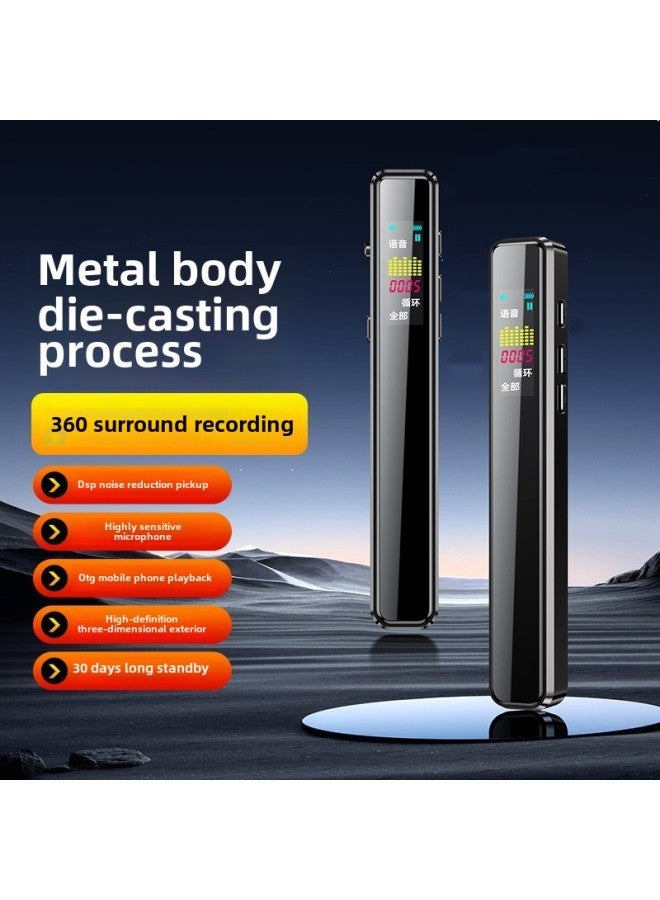 Smart Recording Pen Business Long Standby Battery Life Voice Control Recording HD Noise Reduction Recorder Professional Recording-Color:Black-Capacity:32GB - Image 2