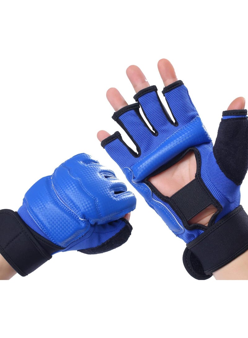 Kickboxing Sparring Gloves MMA Gloves for Men Women Half Finger Boxing Gloves Fighting Gloves Boxing Gloves for Punching Bag Training UFC Gloves for Men Women - Image 1