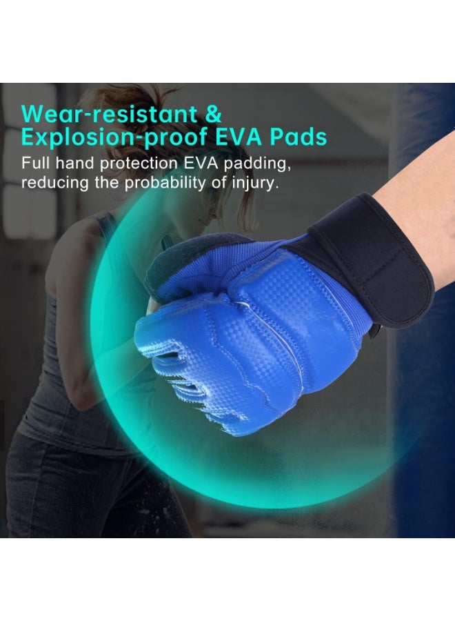 Kickboxing Sparring Gloves MMA Gloves for Men Women Half Finger Boxing Gloves Fighting Gloves Boxing Gloves for Punching Bag Training UFC Gloves for Men Women - Image 5